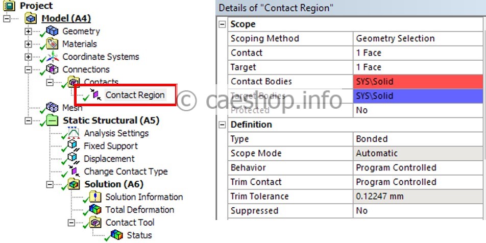 contact settings